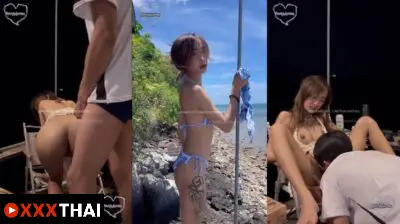 คลิปหลุดโอนลี่แฟน สาวสวยสักลายน่าเย็ดแฟนหนุ่มเมาแล้วเงี่ยนตั้งกล้องเย็ดกันอย่างเสียวริมทะเล หุ่นแจ่มจัดๆโดนเย็ดสด